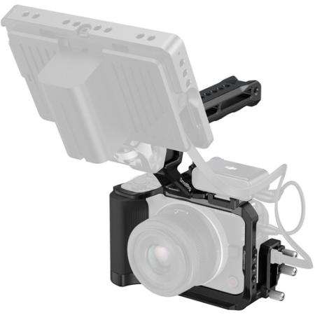 SmallRig 5766B - zestaw, klatka, uchwyt górny i zacisk kabli HDMI i USB-C, do Canon EOS R50 V (czarny) - przykład użycia